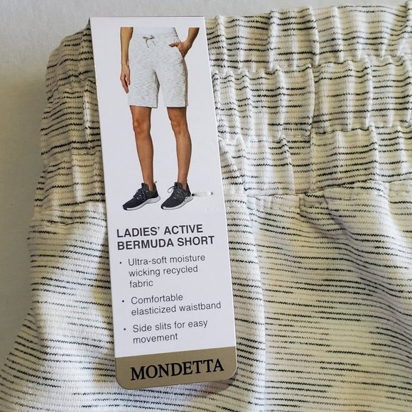 MONDETTA Ladies Active Bermuda Light Grey Short, Size XS - Picture 8 of 14